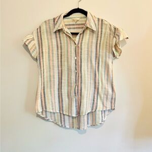Cupio Multicolor Striped Button-Down Shirt